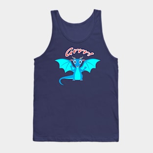 Cute Blue Dragon Tank Top